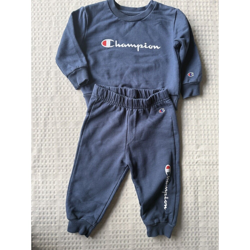 Champion Sweatshirt and Jogger Set for Baby Boy - Blue - Size 12 Months